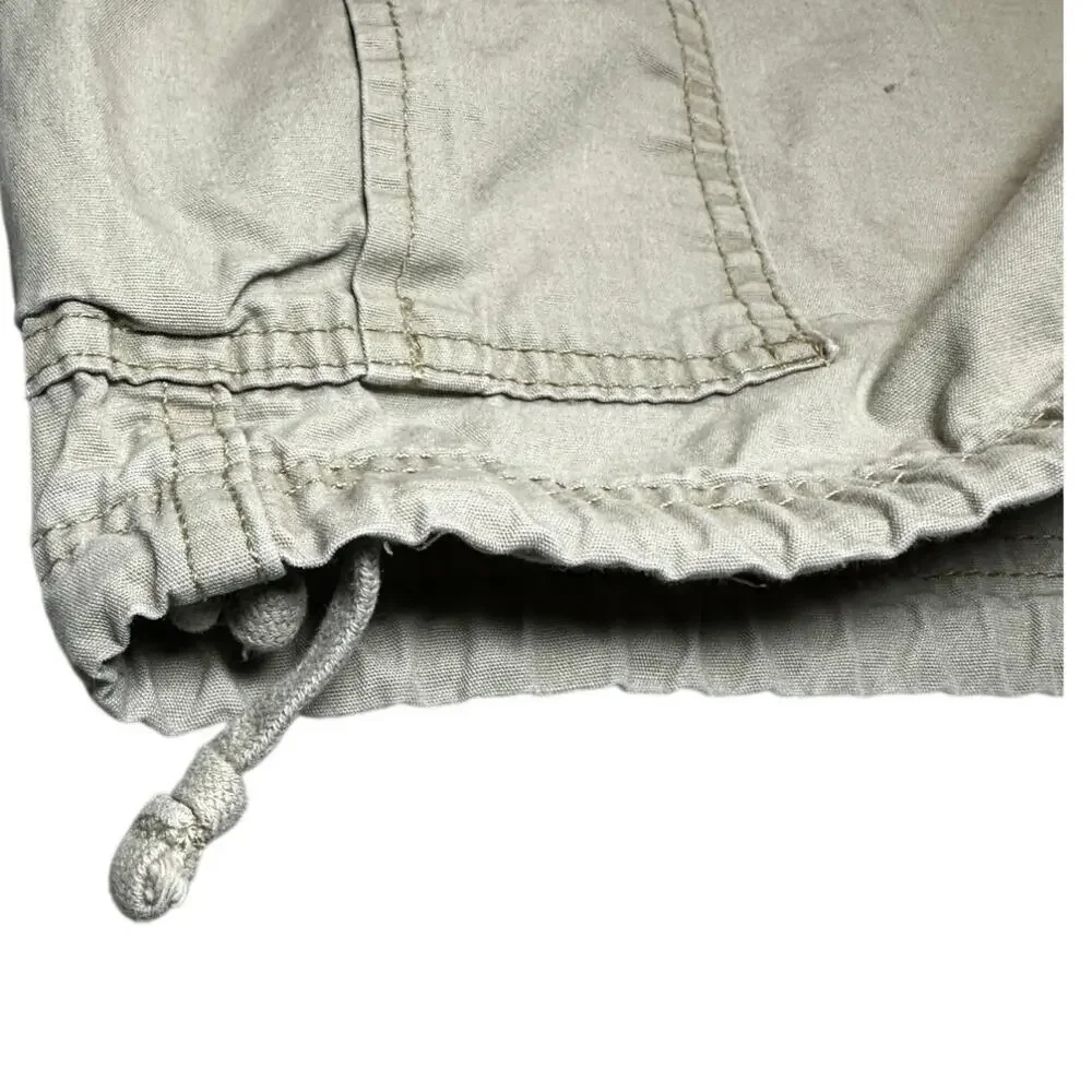 Chaps Mens Cargo Shorts Size 40 Khaki Tan 100% Cotton Casual Utility